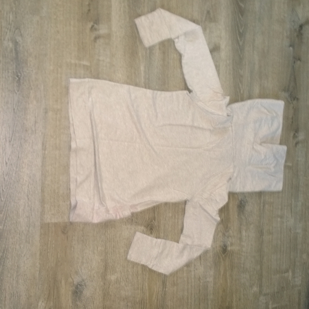 LOFT Lounge Light Beige Cowl-Neck Tunic Top - Size Medium (M) - Great Condition!